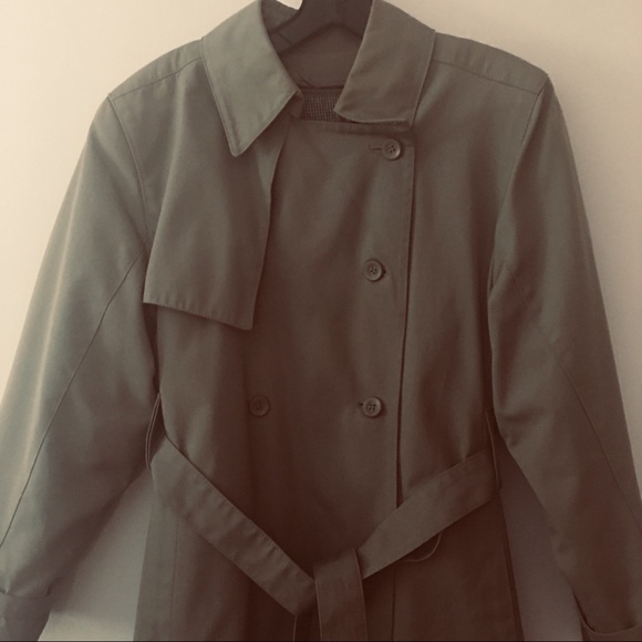 ✨💚✨ Vintage London Fog Double Breasted Trench Coat 8P - Picture 3 of 11